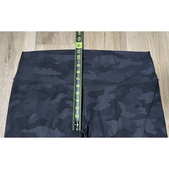Lululemon Wunder Under High-Rise Tight Black Camo Cropped Leggings- Size 20 - Picture 14 of 16
